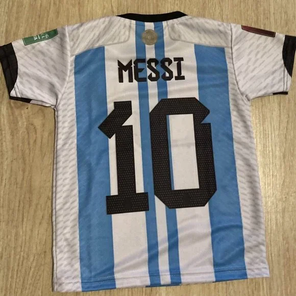 NEW MESSI #10 Team Argentina Uniform Jersey/Short Set Sizes Availables